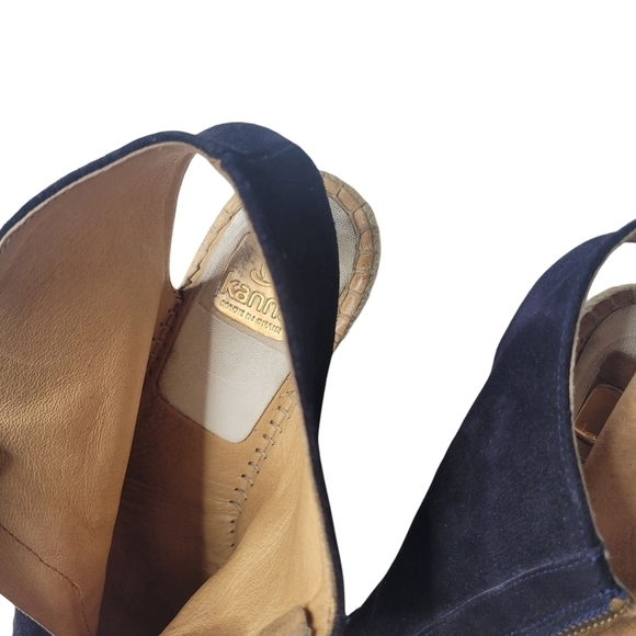 KANNA EMILY WEDGE SANDAL Navy Size 39 - Picture 4 of 6